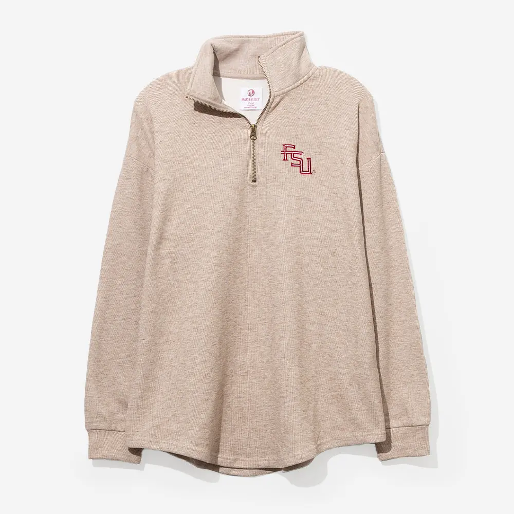 Florida State Seminoles Heathered Fleece Pullover | Tan