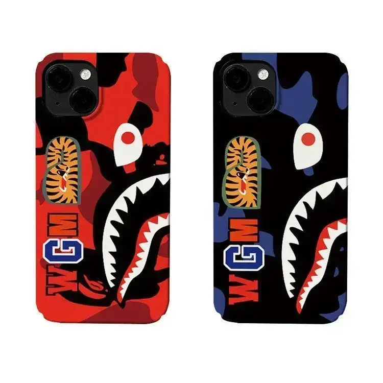 Bape Shark Mouth IPhone Case for IPhone 12, 13, 14, 15, 16, 17 Plus, Pro, Pro Max, Trendy Streetwear Aesthetic Tough Cover, WGM Streetwear Trendy Gift, Camo Phone Case