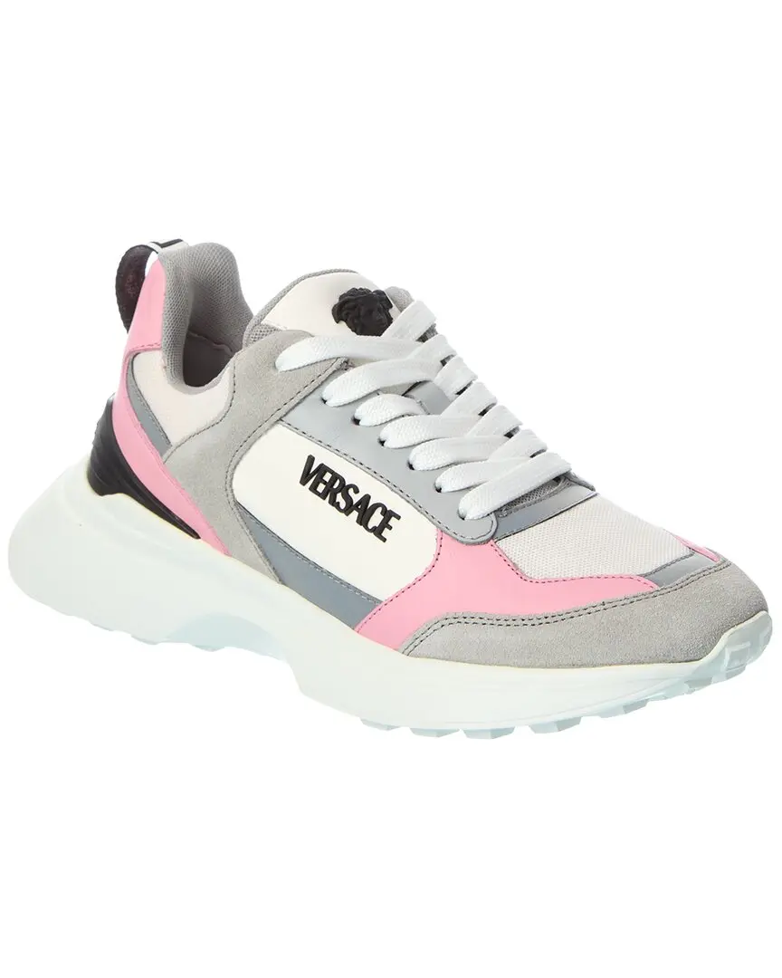 Versace Leather & Mesh Sneaker