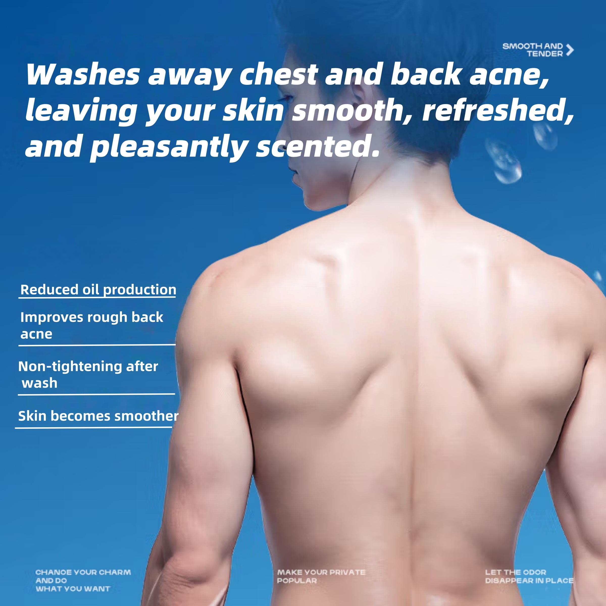 NOIL Shower Gel 4-Pack  Deep Clean & Brightening Care | Sea Salt + Fruit Acid Formula | Anti-Acne + Oil Control | Fresh Ocean Scent · Save More for Family!