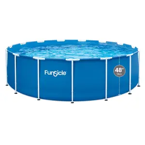 Funsicle 15' x 48" Outdoor Activity Round Frame Above Ground Swimming Pool Set