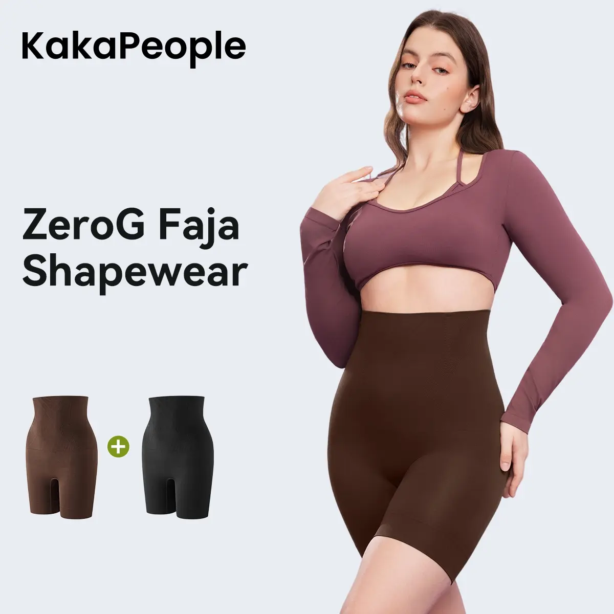 [KakaPeople ZeroG Faja Shapewear]  Women's Tummy Control Butt-Lifting Shapewear, Sexy and Comfortable High-Waist Body Sculpting Garment Womenswear Compression