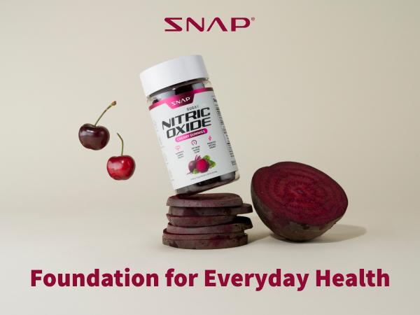 Snap Supplements - Sugar Free Nitric Oxide Beet Root Gummies - Heart Health, Energy Boost - Circulation - Nitric Oxide Booster - 3rd party tested Snap Supplements - Sugar Free Nitric Oxide Beet Root Gummies - Heart Health, Energy Boost - Circulation - Nitric Oxide Booster - 3rd party tested