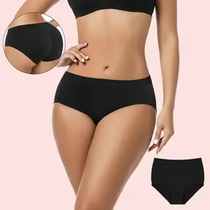 3 Pcs Soft Breathable Hip Dip Filler Butt Lifting Tummy Control Shapewear Underwear with Removable Pads for Daily Wear Low Waist Seamless Full-Body Bodysuit Womens Elegant Triangle Briefs No Bulk Women's Neoprene Sauna Workout Belt High Waisted Show  cups