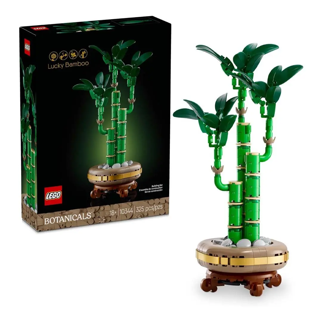 LEGO Botanicals Lucky Bamboo (10344) Collectible Building Blocks, Brick Set, Creative DIY Model Building Kit