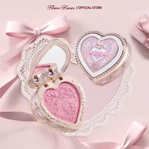 Flower Knows Bunny Garden Collection Embossed Blush - Soft Cloud Texture, Blurs Pores, Buildable, High Pigment, Natural Flush