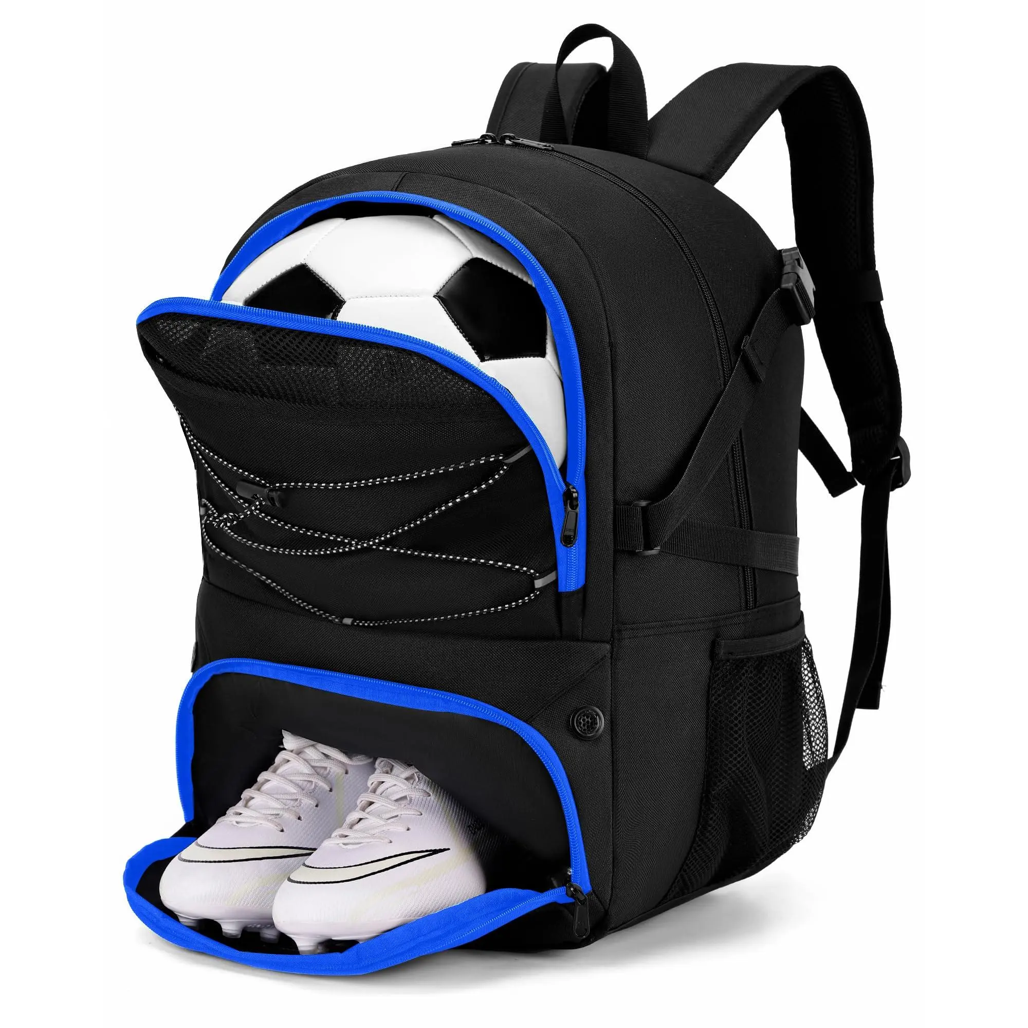 Soccer Backpack With Ball Holder &soccer Bag Shoe Compartment  Water-resistant Sports For Basketball Football Volleyball