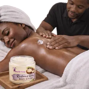 Lauderma Restore & Relax Moisturizing Body Butter for Smooth Skin and Relax Muscles Tones Hydrating Formula
