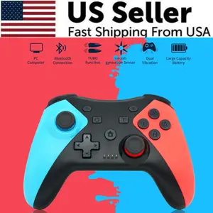 Pro Wireless Controller for Nintendo Switch OLED/LITE Gamepad with Dual Vibration Motors 6-Axis Gyro Sensor & 500 mAh Battery USA