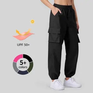 JEKAOYI Water Resistant Lightweight Drawstring Cargo Hiking Joggers Women’s Parachute Fitness Pants Trousers#TikTokShopBlackFriday #TikTokShopCyber Monday Basic SpringStatements
