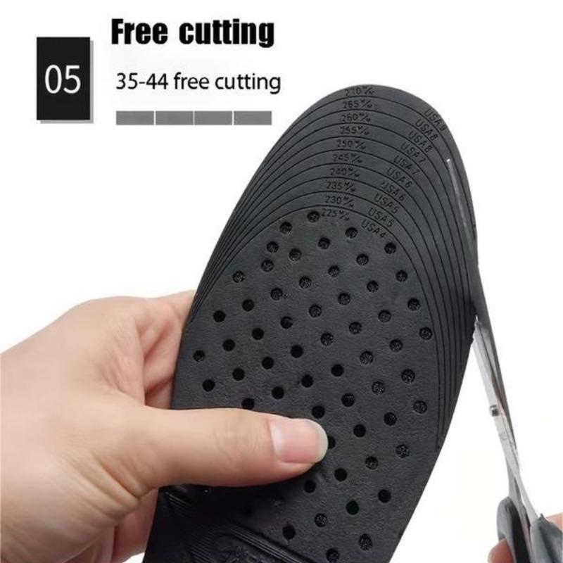 Hidden Height Boost Insoles – Adjustable Heel Lifts for Men from 1.2" to 3.5", Comfortable, Shock-Absorbing, and Breathable Fit for Sneakers or Dress Shoes