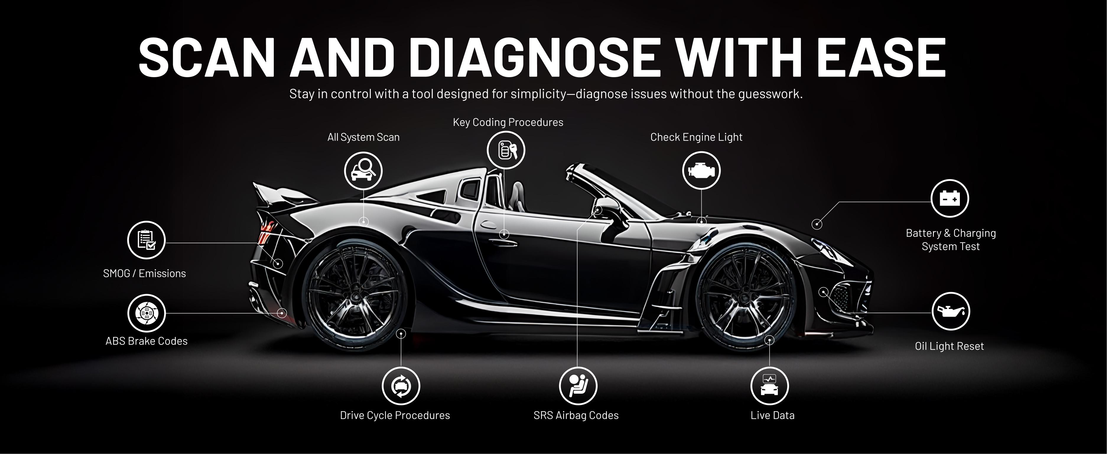 INNOVA 5610 OBD2 Bidirectional Scan Tool for OEM Codes with Manufacturer Warranty Easy-to-Use Design Car Diagnostic Scanner
