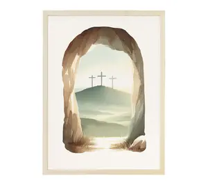 Sincere Surroundings 24" Empty Tomb Art Thin Frame