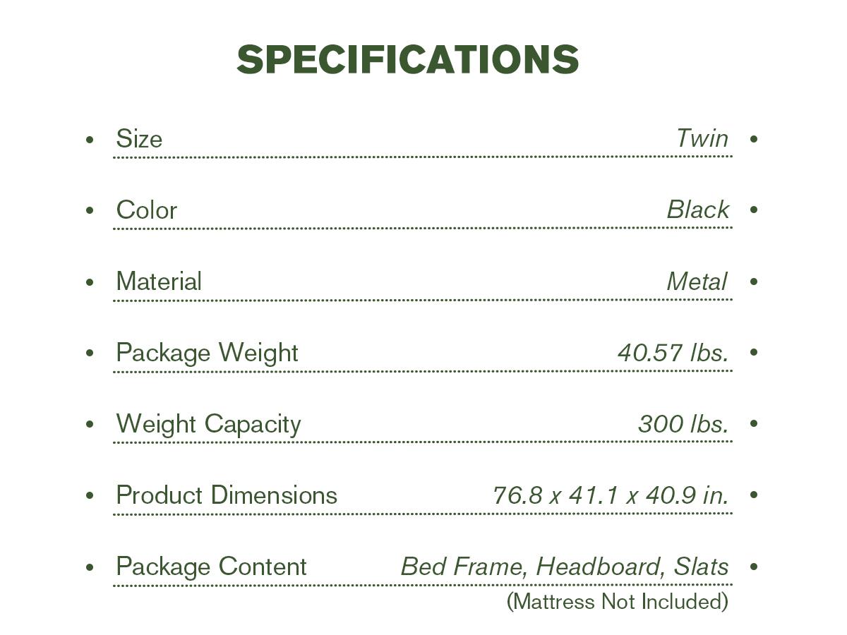 MUTICOR Twin/Full/Queen/King Size Bed Frame with Upholstered Headboard, 【Frame Only No Mattress】Platform Bed Frame with Metal Slats, Button Tufted Square Stitched Headboard, Noise Free, No Box Spring Needed#TikTokShopBacktoSchool