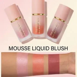 Blush- Long Lasting Liquid Blush,Blush  for Cheeks,  Natural Dewy Finish | Skin-Like Radiance for Daily Makeup, Glowy, Flawless Look-01 Lightweight Blend Gift Cosmetic Multi-Use Hydrating Stick Brush  Coffee Radiant cheer Cream