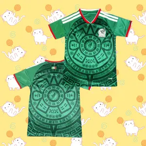 Mexico National Team 2022 Home World Cup Short Sleeve Blank Jersey