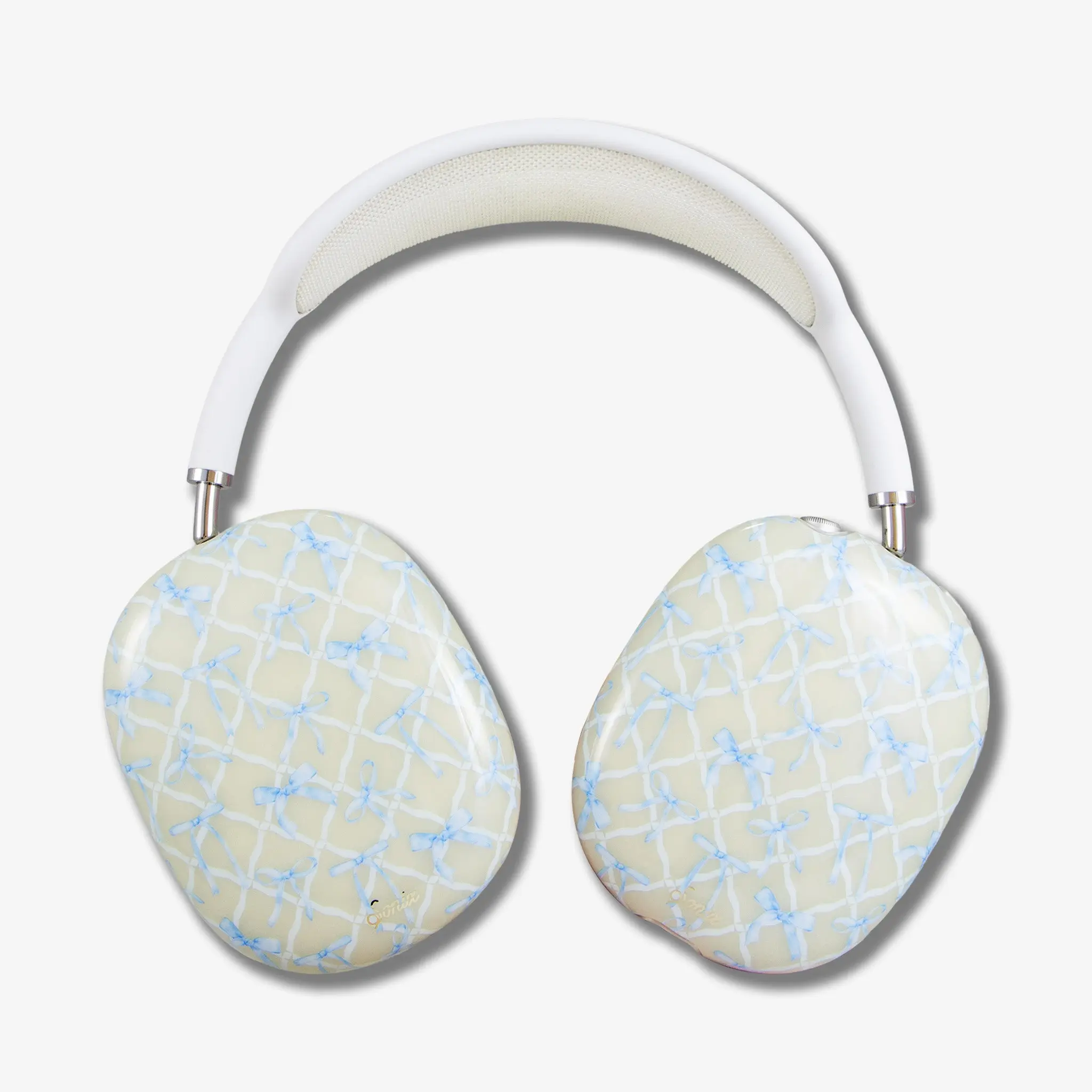 SONIX Floral & Gold Bow Detail AirPods Max Headphone Cover - Easy-Remove, Scratchproof Protection Accessory