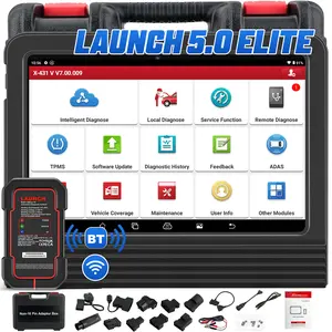 LAUNCH X431 Pro V5.0 2026 New Automotive Scan Tool, Bidirectional Vehicle Diagnostic Scanner with All Systems Diagnostics, CANFD/DOIP, FCA AutoAuth, Online Coding & 37+ Resets