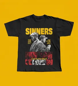 Sinners 2025 Movie T-Shirt - Michael B Jordan, Vampire Horror Graphic Tee