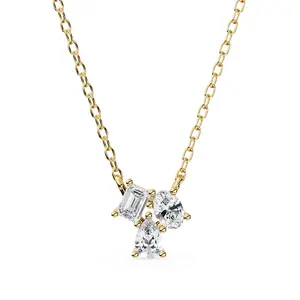 0.93 Carat Dazzling Trio Lab Grown Diamond Pendant