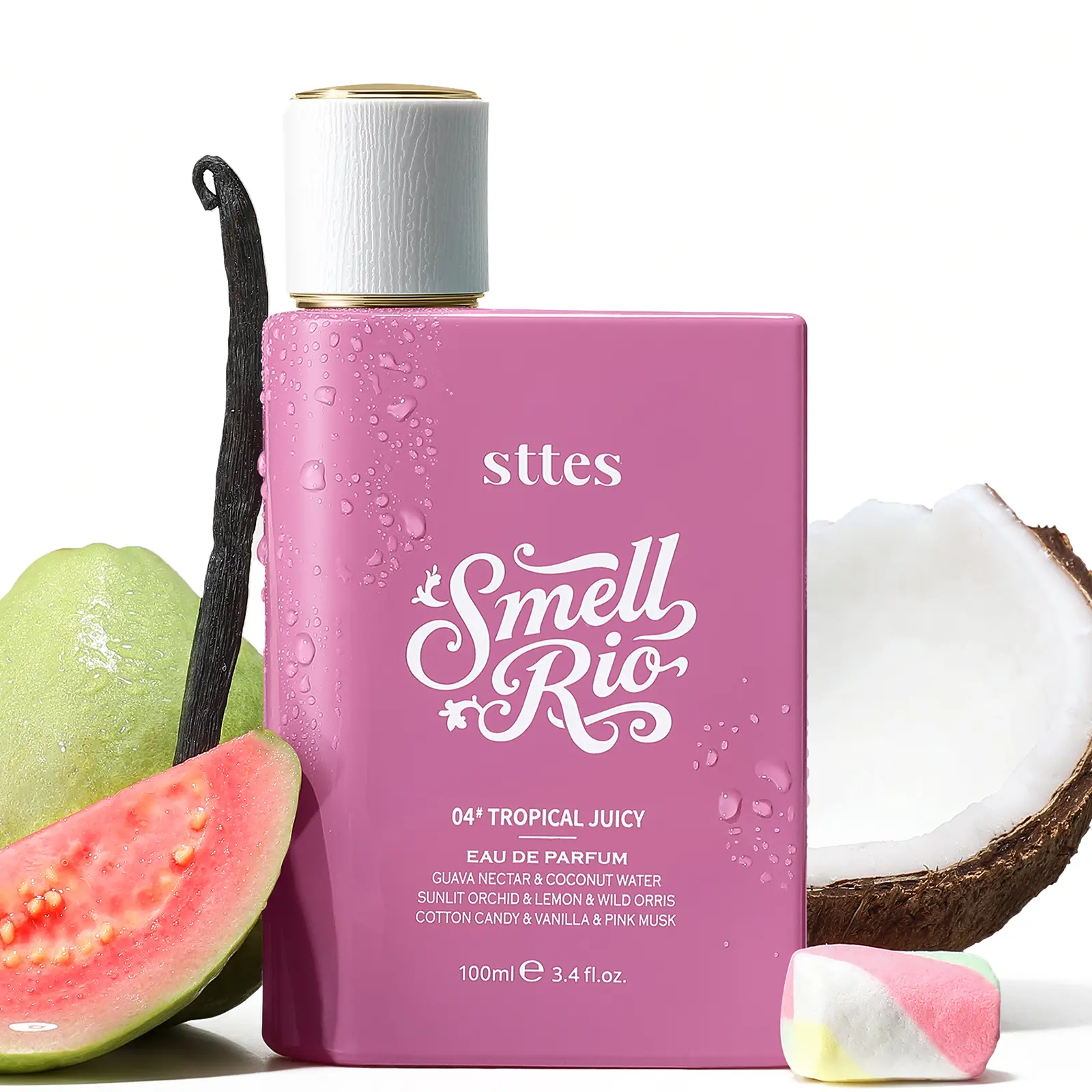 New Sttes Perfume 04# (Original Tropical Juicy) – Eau de Parfum for Women – Richer Scent, Longer Lasting – Guava Nectar, Vanilla, Cotton Candy – Perfumes & Fragrances (100ml / 3.4 fl oz),back to school