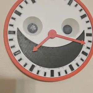 Creepy face clock Creepy face clock