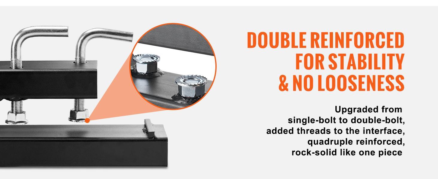 VEVOR Pallet Forks, TikTokShopBlackFriday, 4000 lbs Clamp on Pallet Forks, 60" Total Length Heavy Duty Pallet Forks with Adjustable Stabilizer Bar, Tractor Bucket Forks for Tractor Attachments, Skid Steer, Loader Bucket VEVOR Super Brand Day VEVOR Pallet Forks, TikTokShopBlackFriday, 4000 lbs Clamp on Pallet Forks, 60" Total Length Heavy Duty Pallet Forks with Adjustable Stabilizer Bar, Tractor Bucket Forks for Tractor Attachments, Skid Steer, Loader Bucket VEVOR Super Brand Day