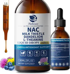 Liposomal Liquid NAC Supplement N-Acetyl Cysteine Drops, N Acetyl Cysteine 500mg,60ml