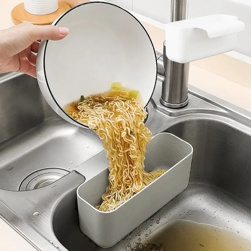 Kitchen Sink Drain Basket, 1 Pack Sink Food Filter Basket, Washing & Drain Basket, Kitchen Gadgets, Sink Drain Strainer, Modern Multifunctional Vegetable Washing Sink Filter-MM1