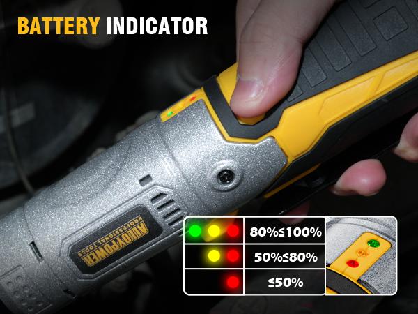 Cordless Electric Ratchet Wrench Set, 60Ft-lbs, 12V Extended Cordless Ratchet Wrench 3/8", 6 Sockets, 1/4" Adapter, Forward/Reverse Switch, 2 Batteries, 1/2" Adapter