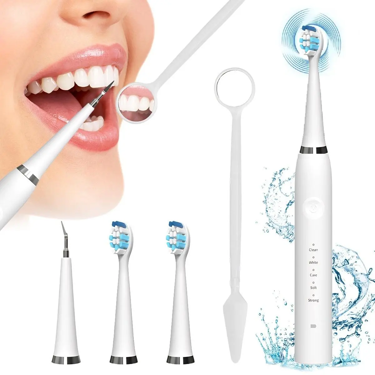 Oceantree Toothbrush Heads Waterproof Oral Teeth Cleaner, USB-Powered for Daily Use by Adults #MothersDayGift#SummerVibes