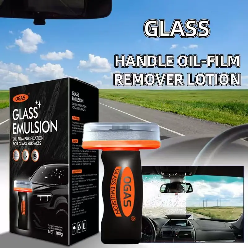 D-ogas Automotive Handheld Oil Flmr Cream,Glass DecontaminationWithoutTraces,Window Oil Film Cleaning,FastCleaning, CompactAnd Easy To Cary-100g Degreaser Cleaner