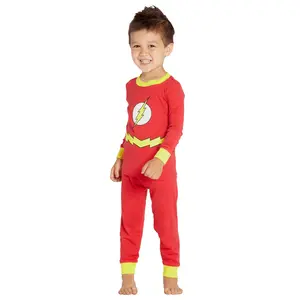 Intimo DC Comics Toddler Boys' The Flash 2-Piece Tight Fit Long-Sleeve Sleep Set Loungewear Sleepwear