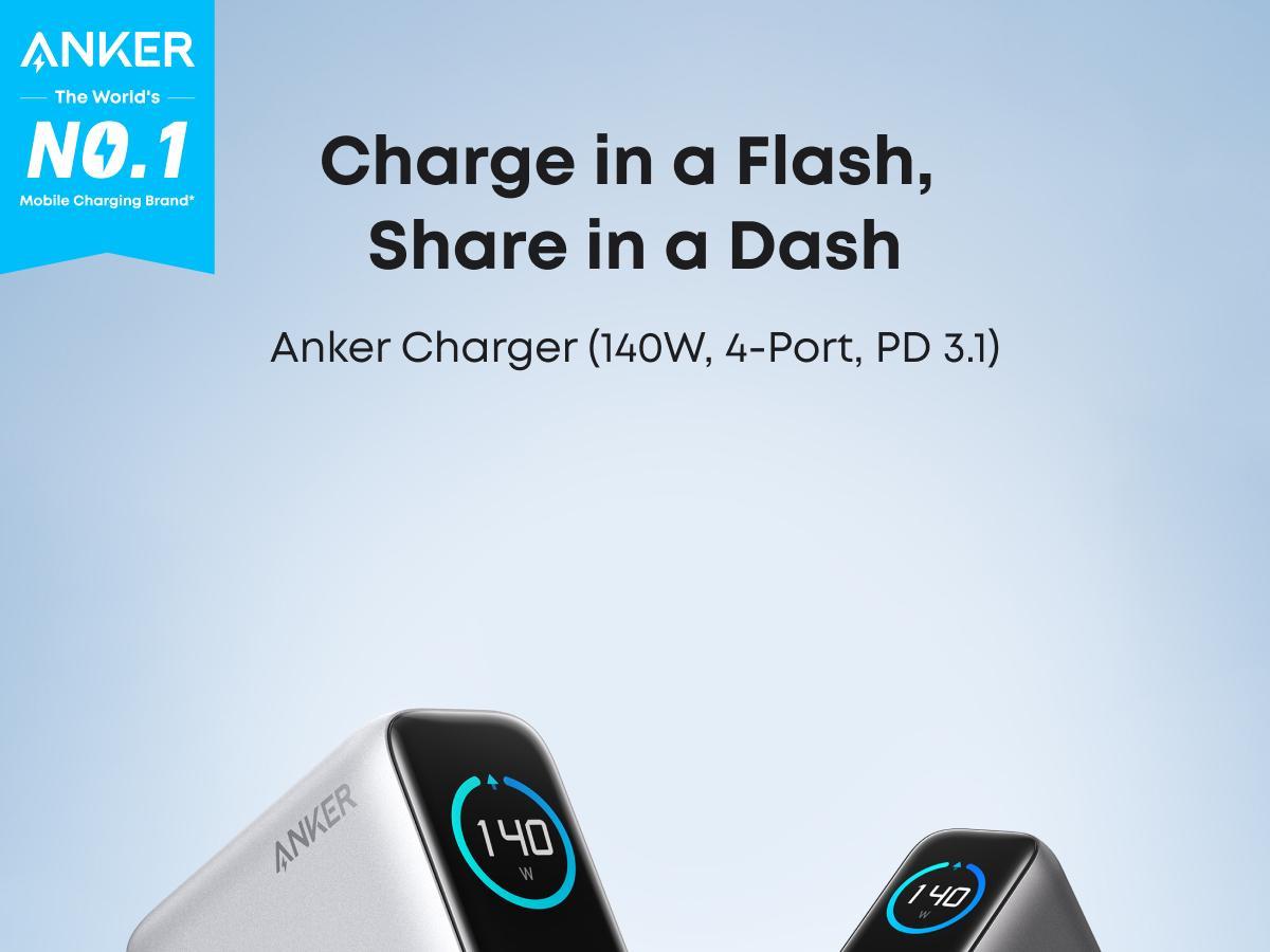 [Live Only]Anker Nano Power Bank, 10,000mAh Portable Charger and Anker 140W Laptop Charger, 4-Port Multi-Device Charging and ANKER 25000mAh 165W USB-C Power Bank