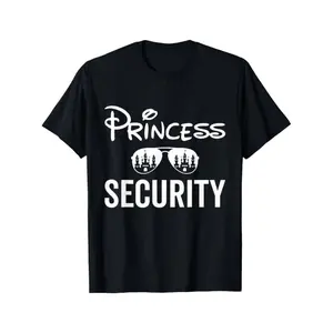 Soft Short Sleeves Men's Princess Security Team T-Shirt - Family Birthday Trip Cotton Tee