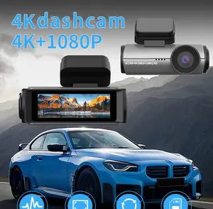 4K Ultra WiFi Car Dash Cam 4K 1080P Front and Rear Dual Camera HD Dash Cam 2.99-Inch HD Display, Comes with 64GB Memory Card, App Control, G-Sensor, 24-Hour Parking Mode, Loop Recording, Night Vision