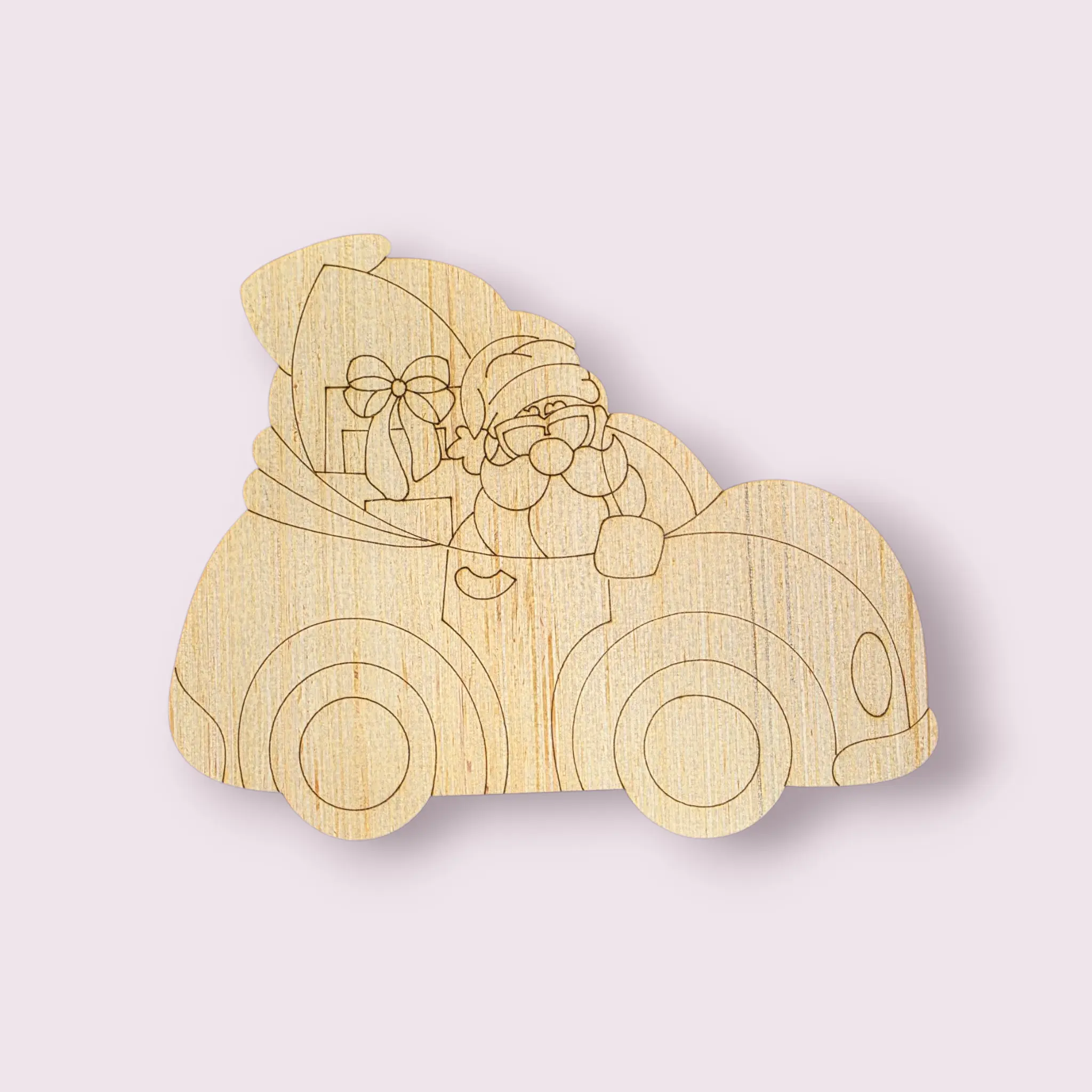 Cruisin Santa Ornament (MJ074-O)