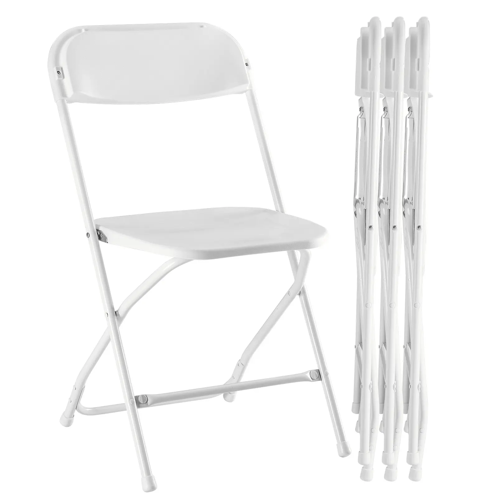 Plastic Folding Chairs with 330-Pound Capacity, Sturdy Metal Foldable Chairs, Outdoor and Indoor, for Home, Office, Party, Comfy Plastic Folding Chairs with 330-Pound Capacity, Sturdy Metal Foldable Chairs, Outdoor and Indoor, for Home, Office, Party, Comfy