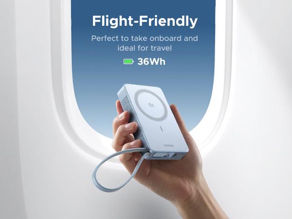 UGREEN MagFlow 10000mAh Power Bank Qi2 25W Certified Wireless Charging Magnetic Portable Charger for MagSafe with Built-in Cable 30W USB-C Battery Packfor iPhone17 Pro Max/Pixel 10 Pro XL,Tiktokshopstockup