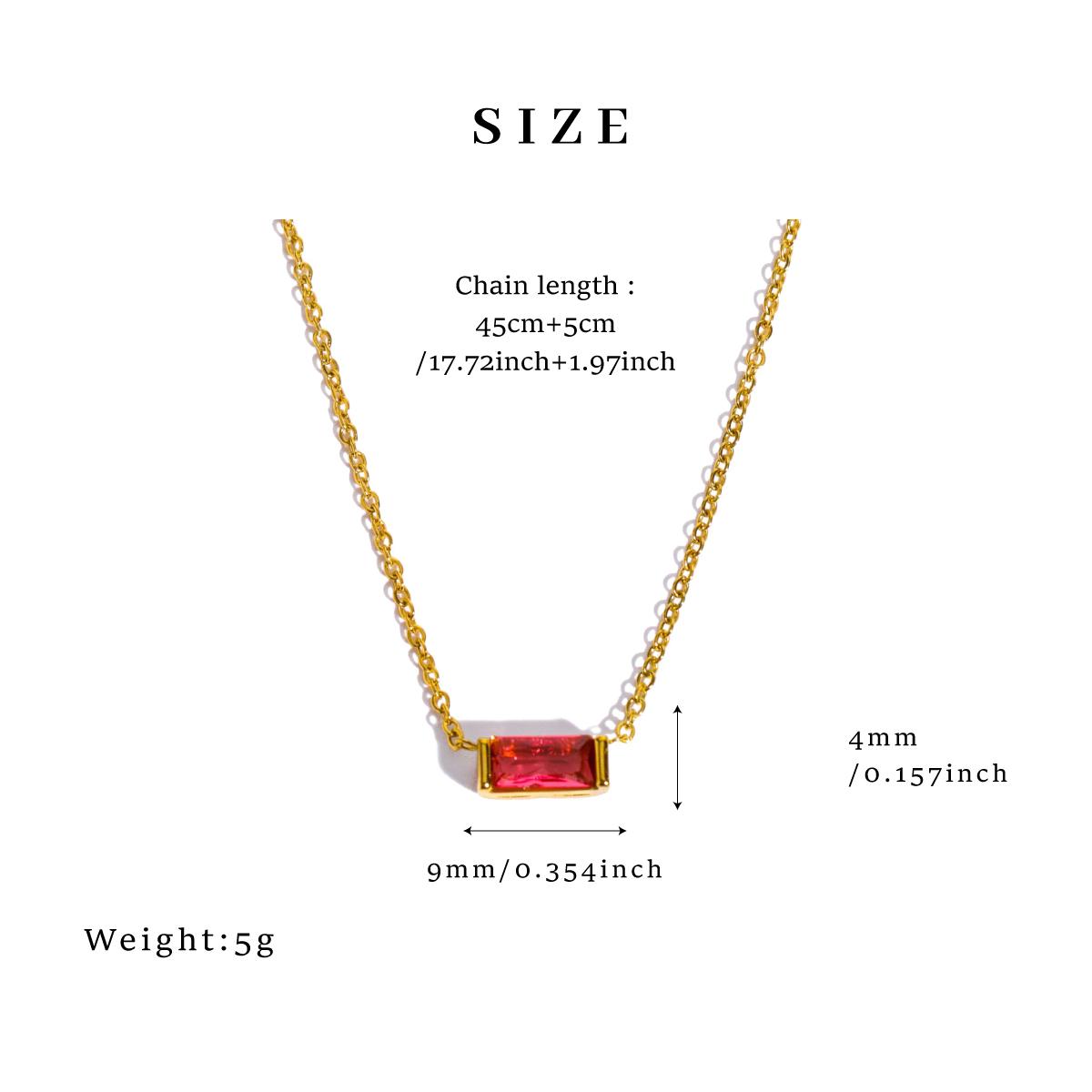 GGIRL Birthstone Necklace Minimalist - Dainty Baguette Charm 18K Gold Plated Necklace Gemstone Jewelry - Fashion Jewelry Gift for Holiday Haul Christmas Birthdays Anniversaries Personalized Gift for Her GGIRL Birthstone Necklace Minimalist - Dainty Baguette Charm 18K Gold Plated Necklace Gemstone Jewelry - Fashion Jewelry Gift for Holiday Haul Christmas Birthdays Anniversaries Personalized Gift for Her