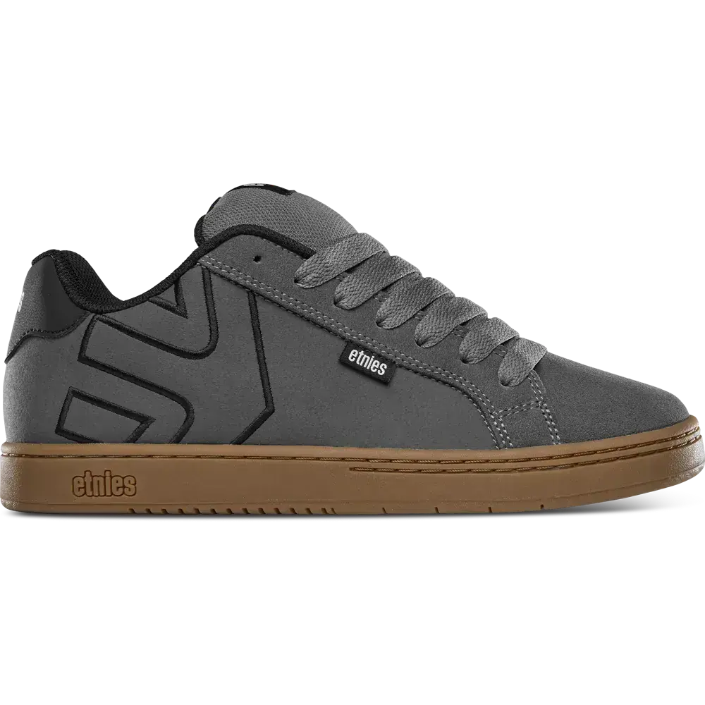 etnies Fader Grey Retro Skate Shoes, All-Day Cupsole Comfort, Wide Padded Suede, Grippy Outsole, 90s Skate Classic Reissued Sneakers, Sneaker, Sports Shoes, Footwear, Athletic, Trainer, Closed, Casual, Rubber, Men's Shoes