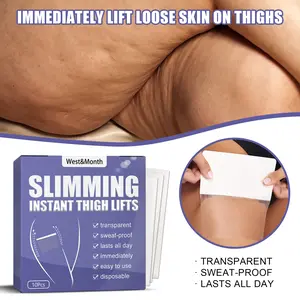 Instant Waterproof Thigh Lifting Tape - 10 Pieces– Invisible, Trim-to-Fit Strips for a Smooth Look | Best Fit Up to Size 14