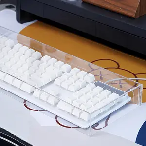 For 108/104 Key Full-Size Mechanical Keyboard - Crystal Clear Acrylic Dust Cover - Transparent Keyboard Protector Cover - Invisible Dustproof Shield - High Clarity PMMA Plastic Cover for Desktop Setup