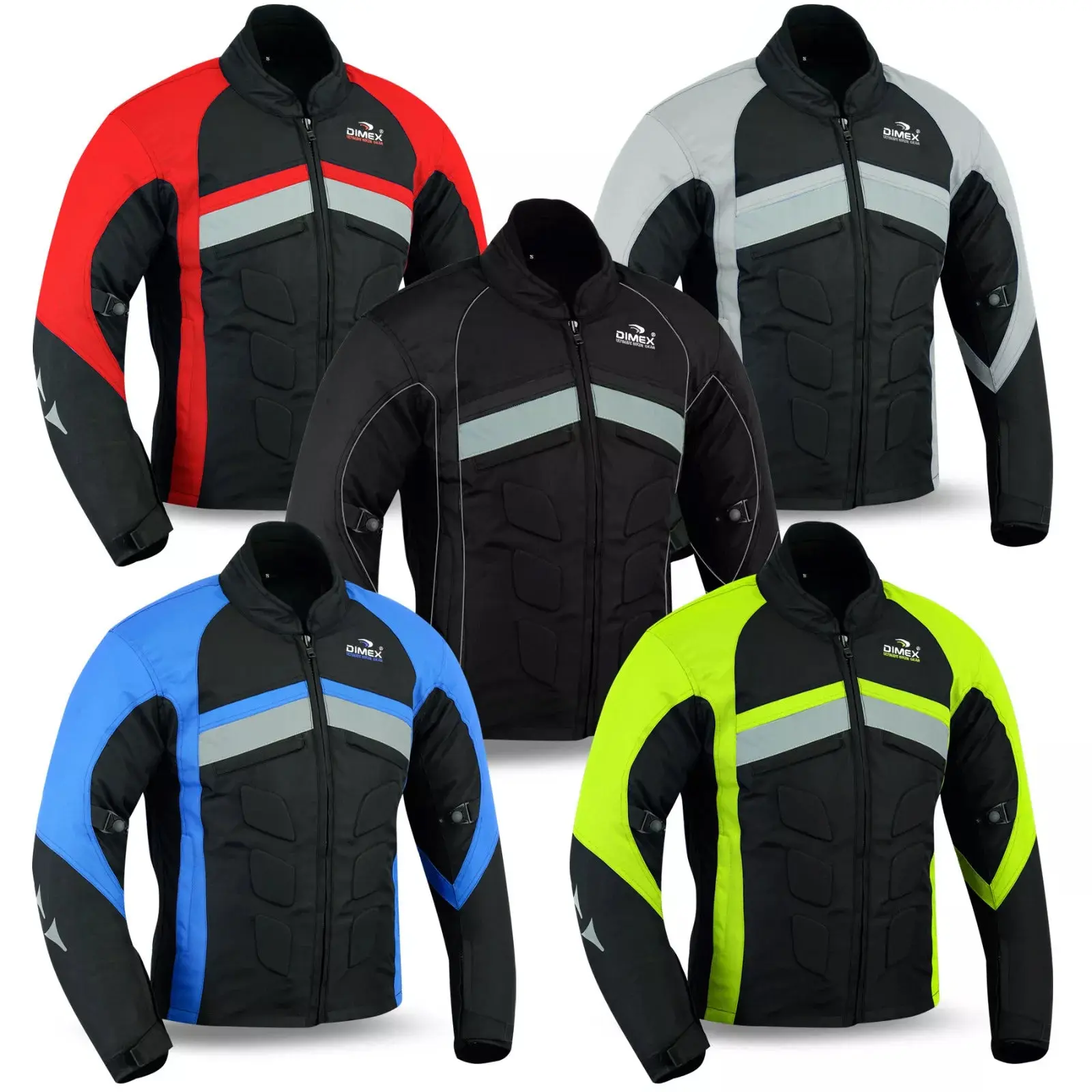 Mens Motorcycle Waterproof Cordura Textile Jacket Motorbike CE Armours Fabric Menswear