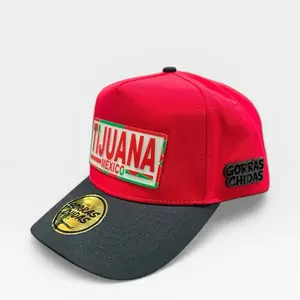 Gorra “Tijuana” con placa fosforescente - Soccer plate style SnapBack adjustable hat for men and women