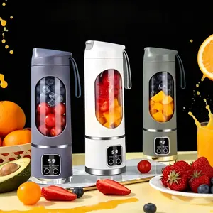 Portable USB Rechargeable Personal Blender — Mini Juicer Cup for Smoothies, Fresh Juice & Baby Food | Ice Crushing, Leak-Proof Travel Blender for Gym, Office, Camping | Compact Kitchen Gadget Gift Idea