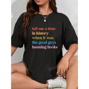 100% Cotton Ban Books Not Bigots Read Banned Books Protect Libraries T-Shirt