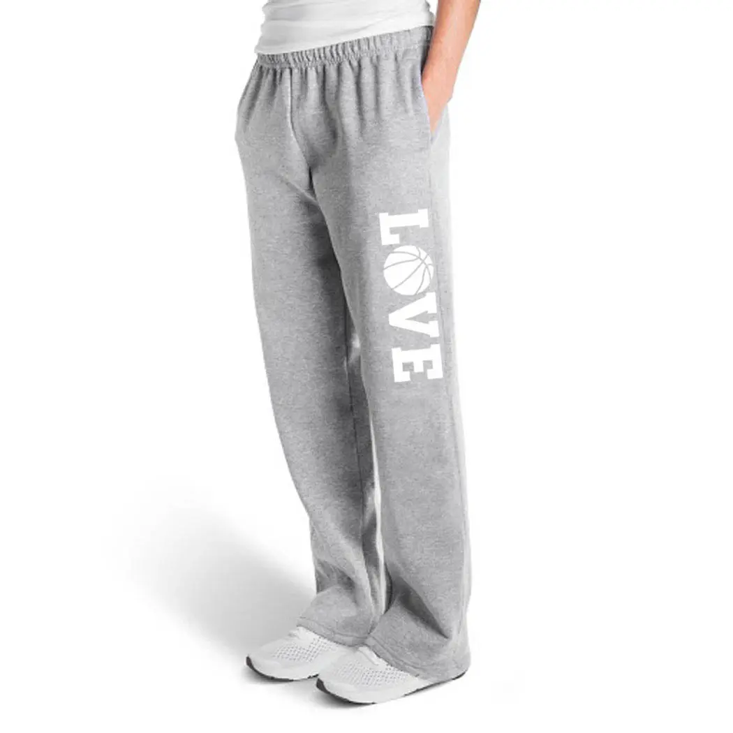 Men's Basketball Fleece Sweatpants - Drawstring Waist Athleisure, Workout Ready Activewear, Everyday Active Menswear for Athletes, Sports Bottoms for Basketball Enthusiasts