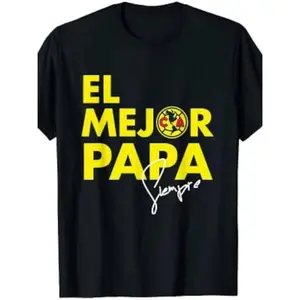 Summer t Shirts "El Mejor Papa" Men's T-Shirt -  Cotton, Casual Crew Neck