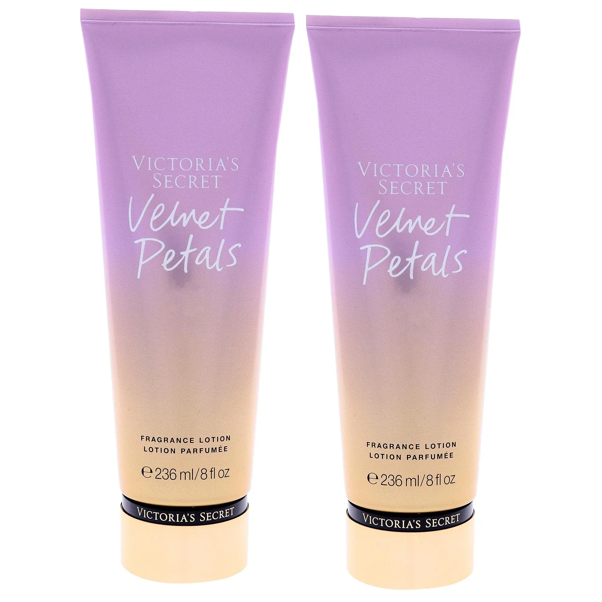 Victoria's Secret Velvet Petals Scented Luxury Body Lotion for Women, 8 oz Cosmetic Moisturizers, Body Care Pack of 2